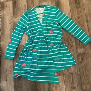 LuLaRoe 🦄 Valentines XL Caroline Teal Hot Pink 💕